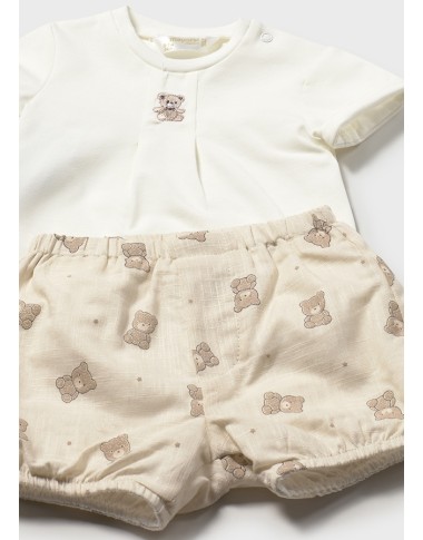 Complete teddy and short embroidery shirt