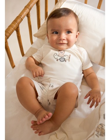 Complete embroidered shirt and Bermuda