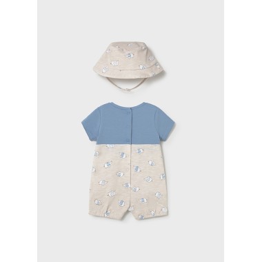 Pagliaccetto Salopette e Cappello Completo e Pagliaccetto