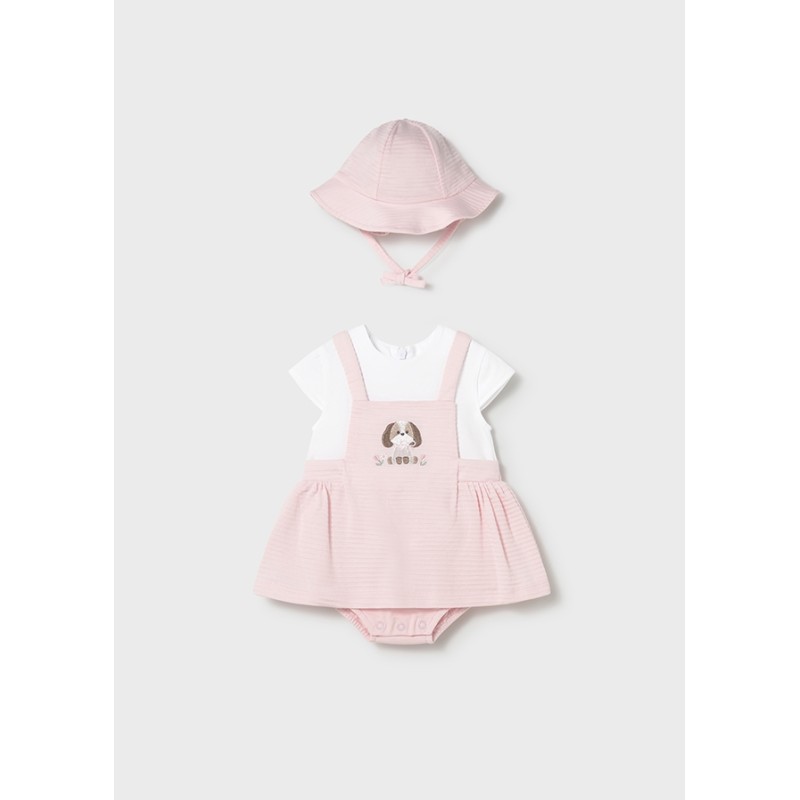 Pagliaccetto Salopette e Cappello Completo e Pagliaccetto