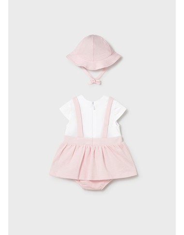 Salopette and hat romper