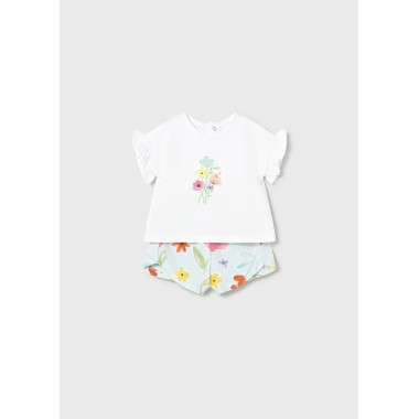 Completo Shirt fiori e Short Completo e Pagliaccetto