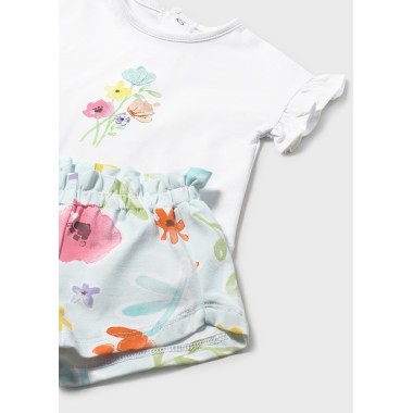 Completo Shirt fiori e Short Completo e Pagliaccetto