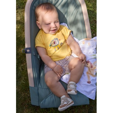 Completo Shirt ricamata e bermuda Completo e Pagliaccetto