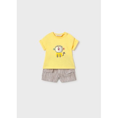 Completo Shirt ricamata e bermuda Completo e Pagliaccetto