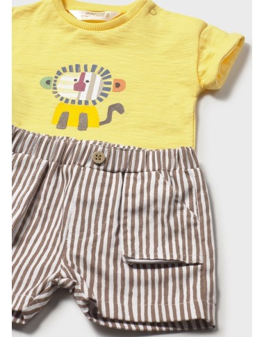 Completo Shirt ricamata e bermuda Completo e Pagliaccetto