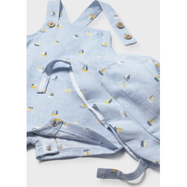 Salopette e cappello barche Completo e Pagliaccetto