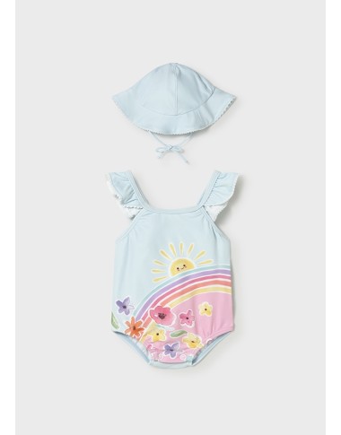 Costume e cappello arcobaleno Neonata