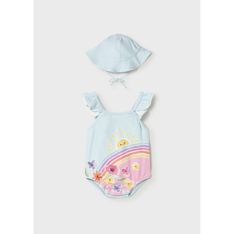Costume e cappello arcobaleno Neonata