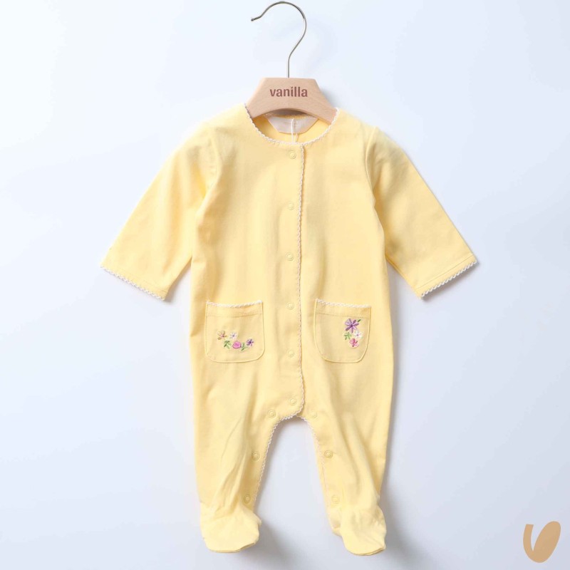 Tutina ricamo fiori Tutina