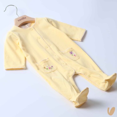 Tutina ricamo fiori Tutina