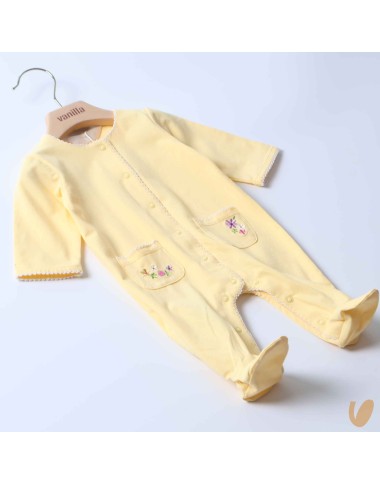 Tutina ricamo fiori Tutina