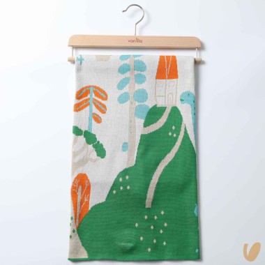 Coperta illustrata filo di cotone Coperta e Lenzuola