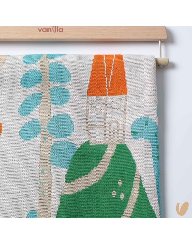 Illustrated cotton wire blanket