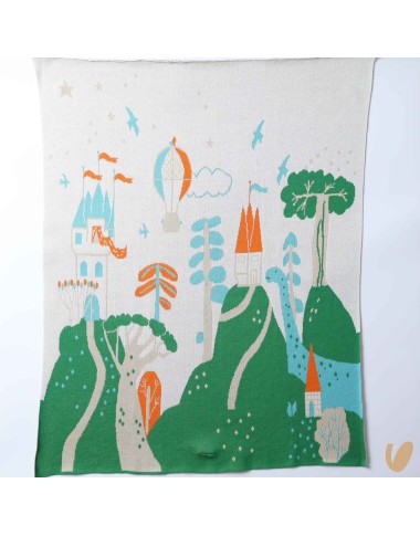 Coperta illustrata filo di cotone Coperta e Lenzuola