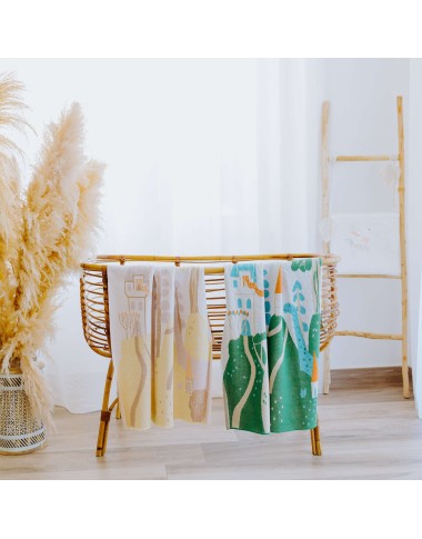 Illustrated cotton wire blanket