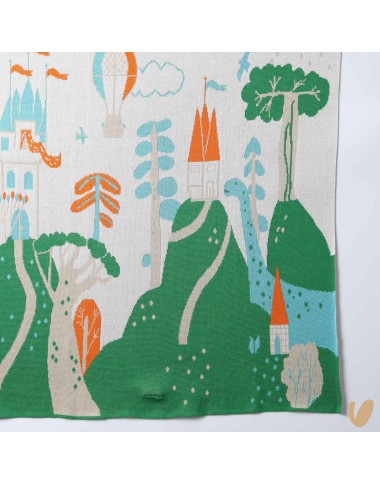 Coperta illustrata filo di cotone Coperta e Lenzuola