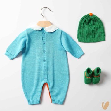 Completo nascita filo di cotone Set Nascita e Uscita Clinica