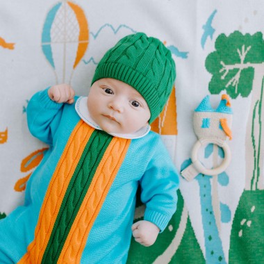 Completo nascita filo di cotone Set Nascita e Uscita Clinica