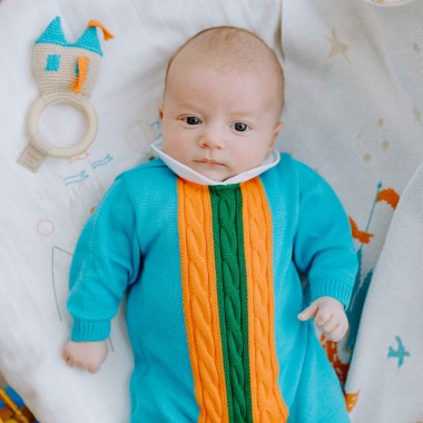 Completo nascita filo di cotone Set Nascita e Uscita Clinica