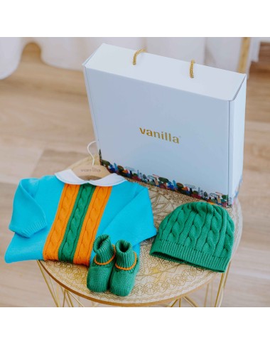 Completo nascita filo di cotone Set Nascita e Uscita Clinica