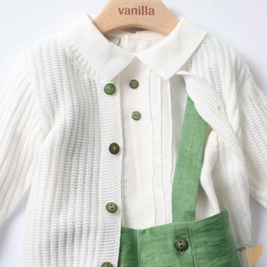 Completo elegante in filo e lino Completo e Pagliaccetto