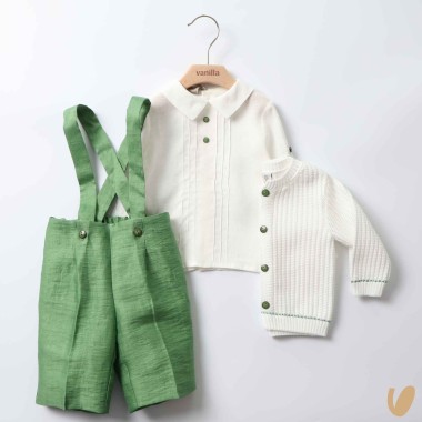 Completo elegante in filo e lino Completo e Pagliaccetto