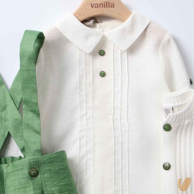 Completo elegante in filo e lino Completo e Pagliaccetto