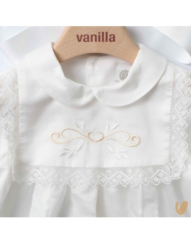 Pagliaccetto e cuffia elegante Battesimo