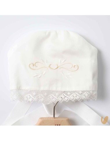 Pagliaccetto e cuffia elegante Battesimo
