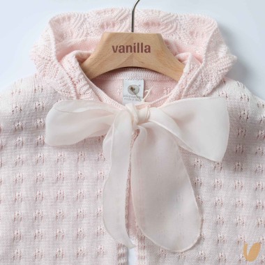 Mantella in filo con fiocco Cardigan e Accessori