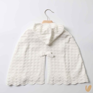 Mantella in filo con fiocco Cardigan e Accessori