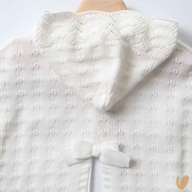 Mantella in filo con fiocco Cardigan e Accessori