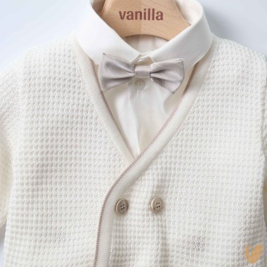 Completo battesimo cotone Completo e Pagliaccetto