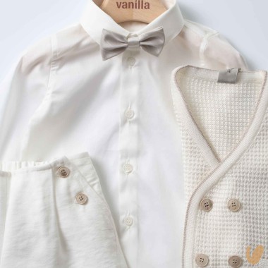 Completo battesimo cotone Completo e Pagliaccetto