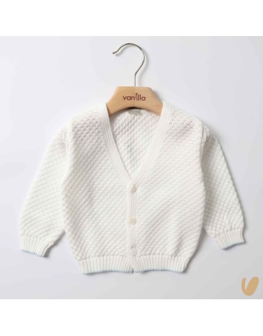 Cardigan in cotton wire