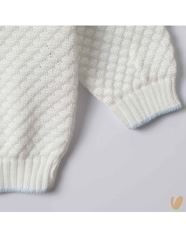 Cardigan in cotton wire