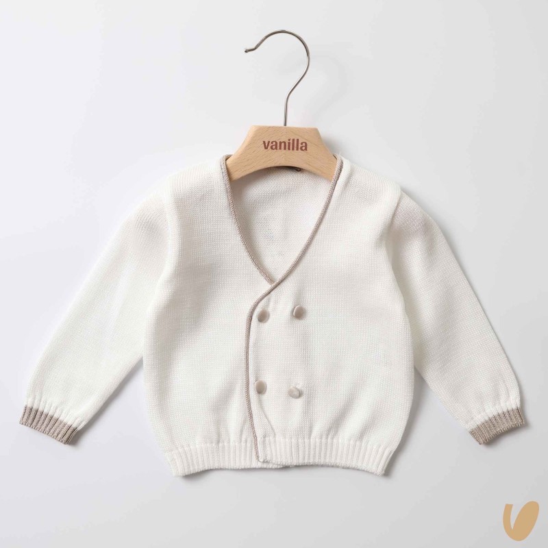Cardigan in filo di cotone doppiopetto Cardigan e Maglia