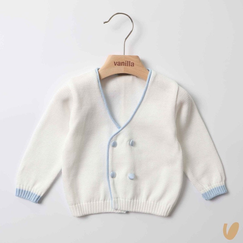 Cardigan in filo di cotone doppiopetto Cardigan e Maglia