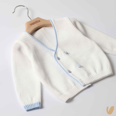 Cardigan in filo di cotone doppiopetto Cardigan e Maglia