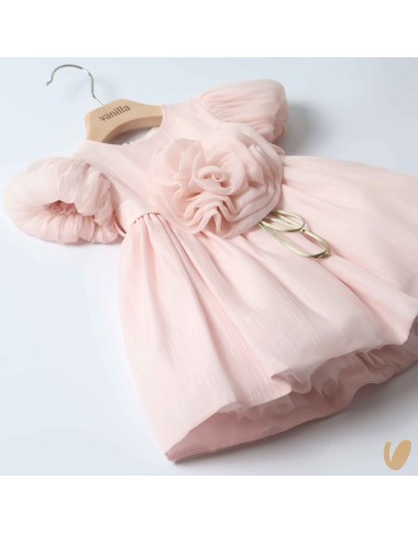 Water effect chiffon dress