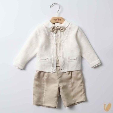 Completo elegante in filo e cotone Completo e Pagliaccetto