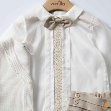 Completo elegante in filo e cotone Completo e Pagliaccetto