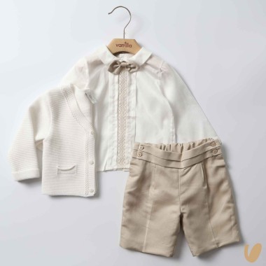 Completo elegante in filo e cotone Completo e Pagliaccetto