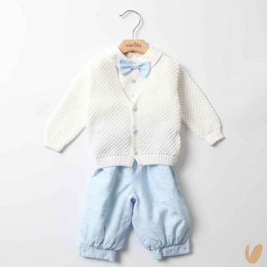 Completo elegante in filo e lino Completo e Pagliaccetto