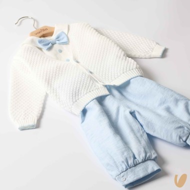 Completo elegante in filo e lino Completo e Pagliaccetto