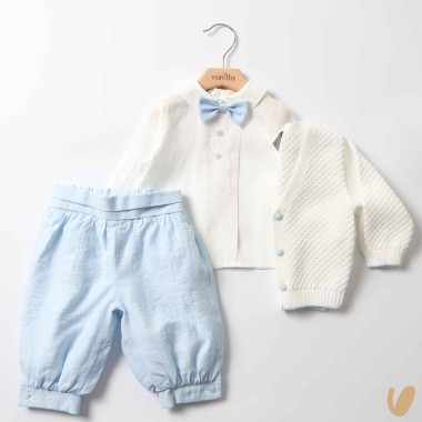 Completo elegante in filo e lino Completo e Pagliaccetto