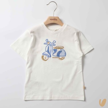Shirt Vespa ricamata T-Shirt e Polo