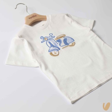 Shirt Vespa ricamata T-Shirt e Polo