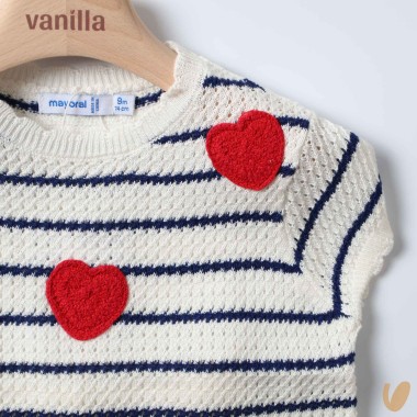 Completo maglia e pantaloni cuori Completo e Pagliaccetto